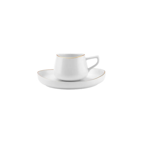 Coffret de tasses à café, Karaca Hole Porcelaine pour 6 personnes 90 ml