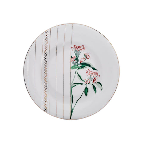 Service de table en porcelaine Karaca Meadow Fine Pearl pour 12 personnes, 58 pièces