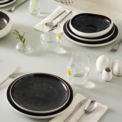 Service de table Karaca Streamline Galactic Stoneware pour 12 personnes, 59 pièces 