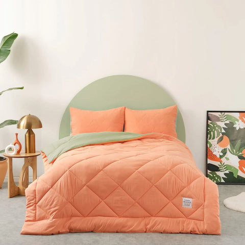 Parure de lit Karaca Home Smart Comfort Orange Mint pour lit double