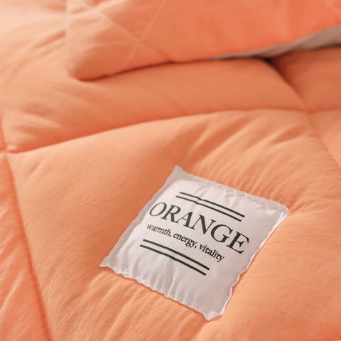 Parure de lit Karaca Home Smart Comfort Orange Mint pour lit double