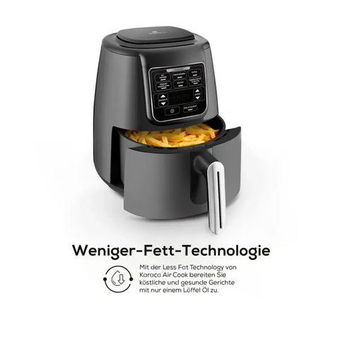 Karaca Air Cook Köz XL Airfryer Space, gris et noir