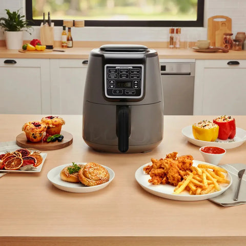 Karaca Air Cook Köz XL Airfryer Space, gris et noir