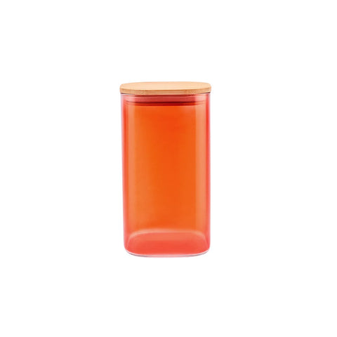 Boîte de rangement en verre Karaca Zoro, Orange 