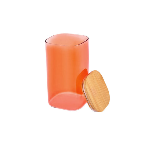 Boîte de rangement en verre Karaca Zoro, Orange 