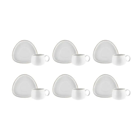 Goffret de tasses à thé Karaca Streamline Tribe, 6 personnes, 200 ml