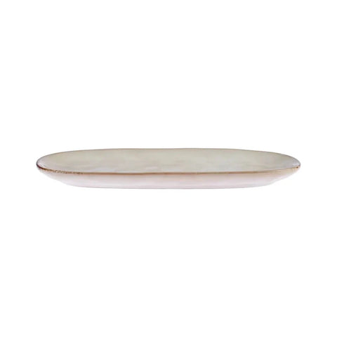 Assiette Ovale Karaca Aria Reactive Glaze, 31 cm, Beige