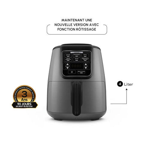 Karaca Air Cook Köz XL Airfryer Space, gris et noir