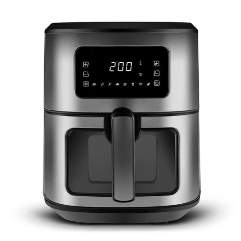 Airfryer Karaca Multifry Inox XXL avec fenêtre en verre numérique, 6,5 litres