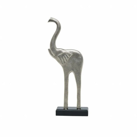 Bibelot éléphant Karaca Home Morrocan, argent, 15,5x6,5x39 cm