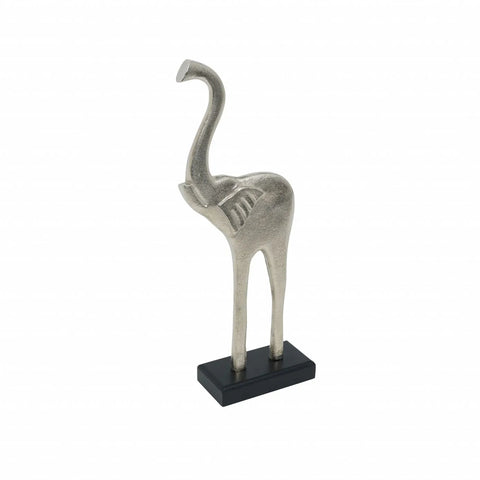 Bibelot éléphant Karaca Home Morrocan, argent, 15,5x6,5x39 cm