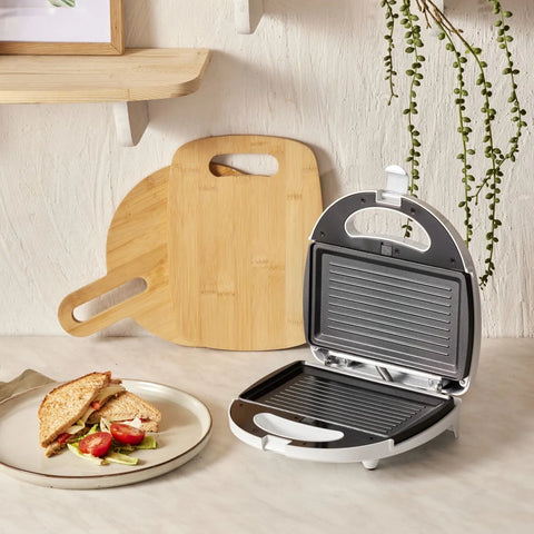 Grille-pain Homend Toastbuster 1309H Modèle portable avec plaque amovible, blanc