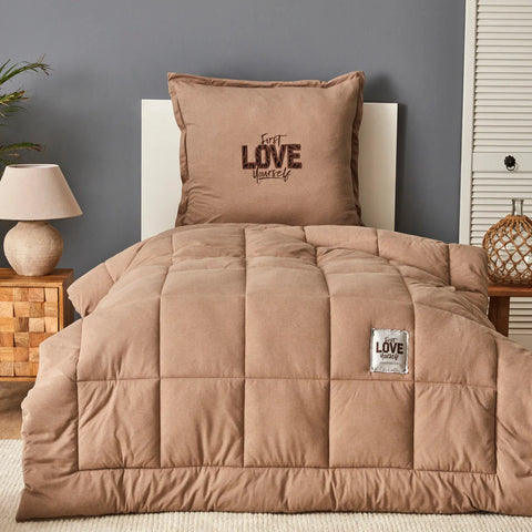 Motto Cotton Comfort Set beige, 135X200 cm