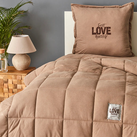 Motto Cotton Comfort Set beige, 135X200 cm