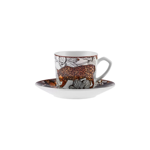 Coffret de tasses à café Karaca Tiger pour 2 personnes, 80 ml