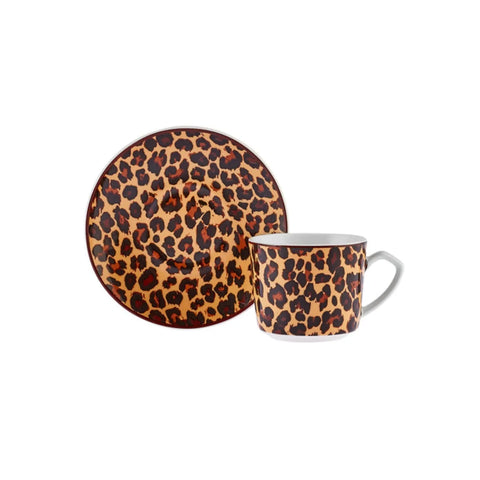 Coffret de tasses à café Karaca Tiger pour 2 personnes, 80 ml