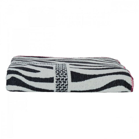 Couverture Karaca Home Almeda, Double, noir, coton 