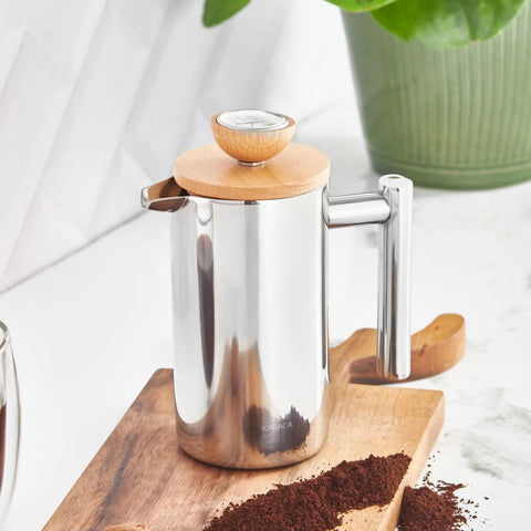 Cafetière à piston Karaca Mirror Wood, 350 ml