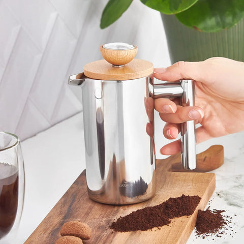 Cafetière à piston Karaca Mirror Wood, 350 ml