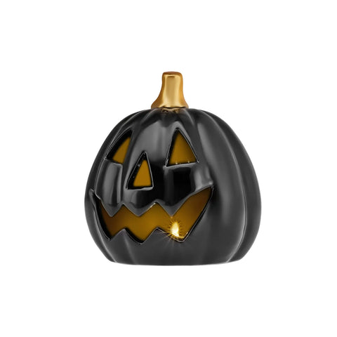 Bibelot à lumière Led Karaca Halloween, 15cm, noir or