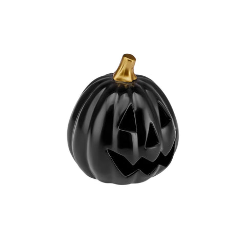 Bibelot à lumière Led Karaca Halloween, 15cm, noir or