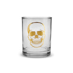 Gobelet en verre Karaca Halloween Crâne, 380ml, or