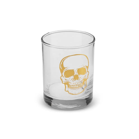 Gobelet en verre Karaca Halloween Crâne, 380ml, or