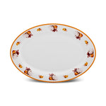 Plat ovale Karaca Halloween Citrouille, 20cm, blanc, porcelaine