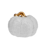 Bibelot Karaca Halloween Citrouille Décorative, 17cm, or Blanc, Céramique