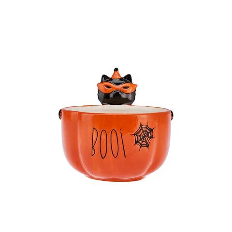 Bol Karaca Halloween Boo, 15cm, orange noir, céramique 