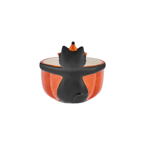 Bol Karaca Halloween Boo, 15cm, orange noir, céramique 