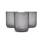 Set de verres à eau Karaca Anthracite, 3 pièces, 350 ml