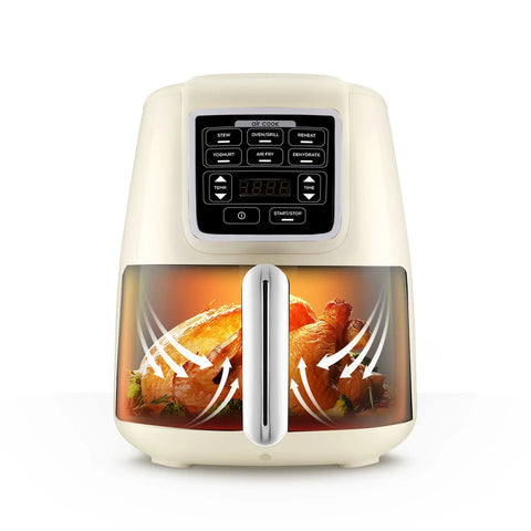 Airfryer Parlant Karaca Air Cook XL 2 en 1, iconique beige 