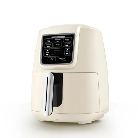 Airfryer Parlant Karaca Air Cook XL 2 en 1, iconique beige 