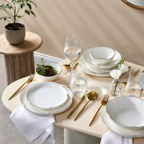 Service de table Karaca Flora pour 6 personnes,  24 pièces,  porcelaine 