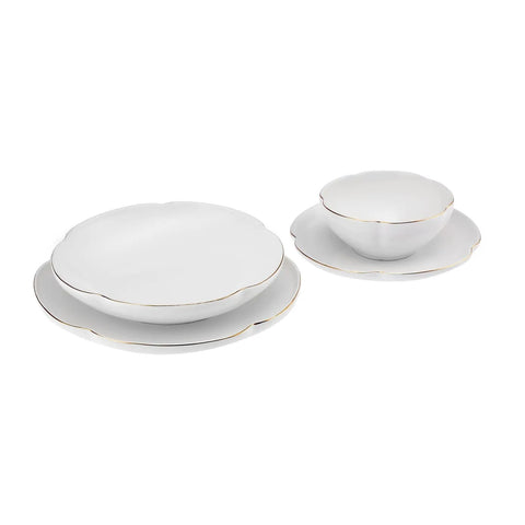 Service de table Karaca Flora pour 6 personnes,  24 pièces,  porcelaine 