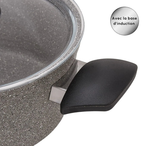 Batterie de cuisine Karaca Biogranit Grey New, 7 pièces 