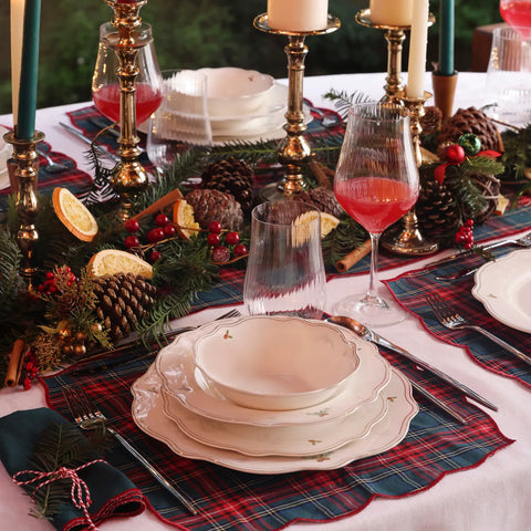 Service de table Karaca Noël Famille pour 6 personnes, 24 pièces