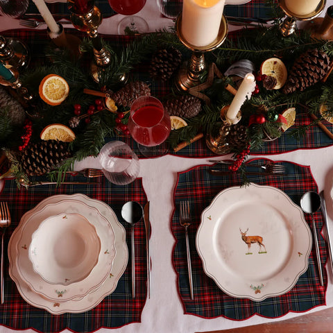 Service de table Karaca Noël Famille pour 6 personnes, 24 pièces