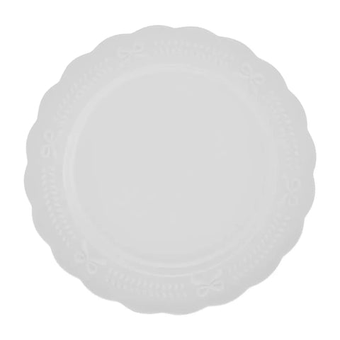 Assiette à dîner Karaca Noël 27 cm, blanc, porcelaine  