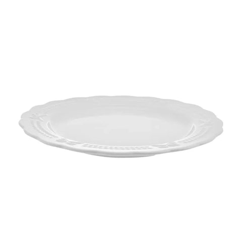 Assiette à dîner Karaca Noël 27 cm, blanc, porcelaine  