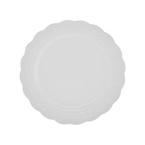 Assiette à dessert Karaca Noël 21 cm, blanc, porcelaine 