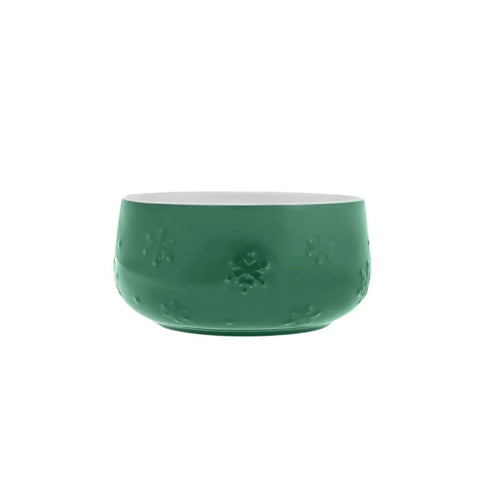 Bol Karaca Noël 15cm, vert, porcelaine 