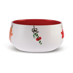 Bol Karaca Noël 11 cm, blanc rouge, porcelaine