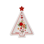 Assiette de service Karaca Noël Couronne 21 cm, blanc rouge, porcelaine