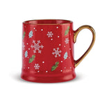 Mug Karaca Noël Ligne d'or 355 ml, porcelaine