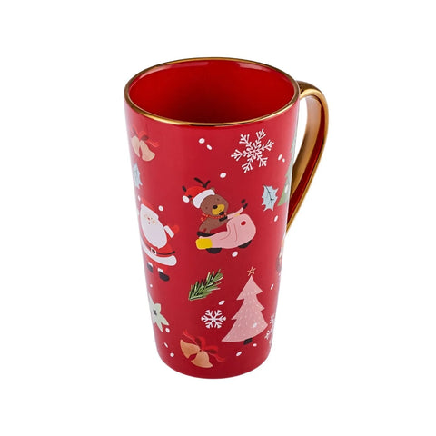 Mug Karaca Noël Ligne d'or 560 ml, porcelaine​