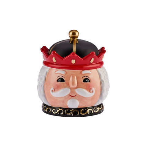 Boîte de rangement Karaca Noël Casse-Noisette, 12 cm, noir 