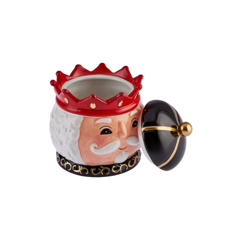 Boîte de rangement Karaca Noël Casse-Noisette, 12 cm, noir 