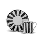 Tasse à café Karaca à carreaux pour une personne, 90 ml, porcelaine